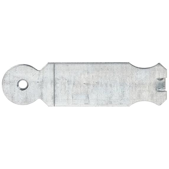 Patte à scellement arrondie Ø5,5mm 3x11x0,25cm - ALBERTS