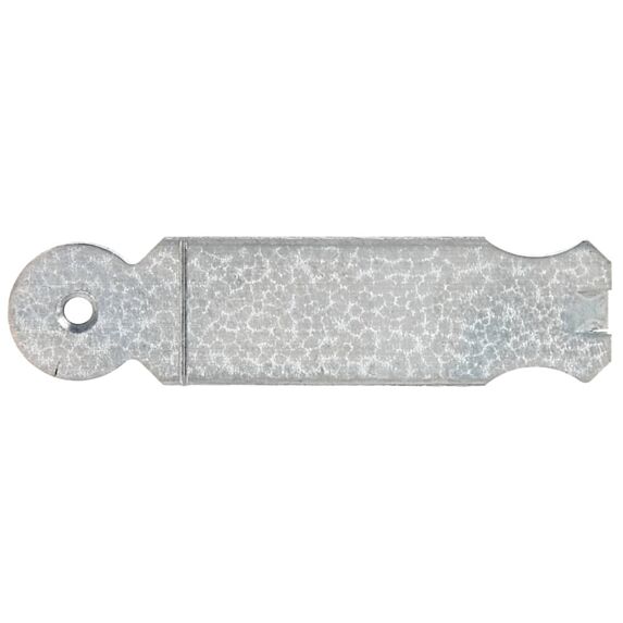 Patte à scellement arrondie Ø5,5mm 3x12,5x0,25cm - ALBERTS