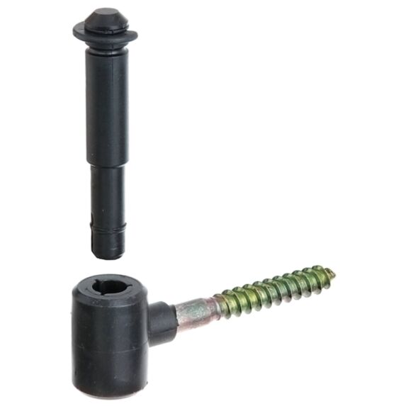 Gond à visser 7,5cm noir - ALBERTS