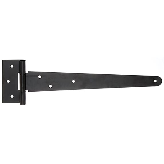 Penture anglaise + trous de vis fraisés Ø6mm 4,6x29,4cm noir - ALBERTS