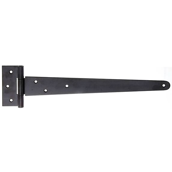 Penture anglaise + trous de vis fraisés Ø6mm 4,6x34,8cm noir - ALBERTS