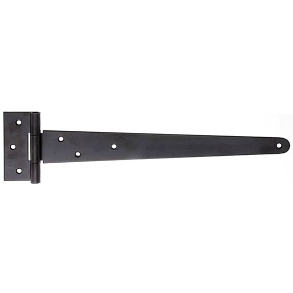 Penture anglaise + trous de vis fraisés Ø6mm 4,6x49,5cm noir - ALBERTS