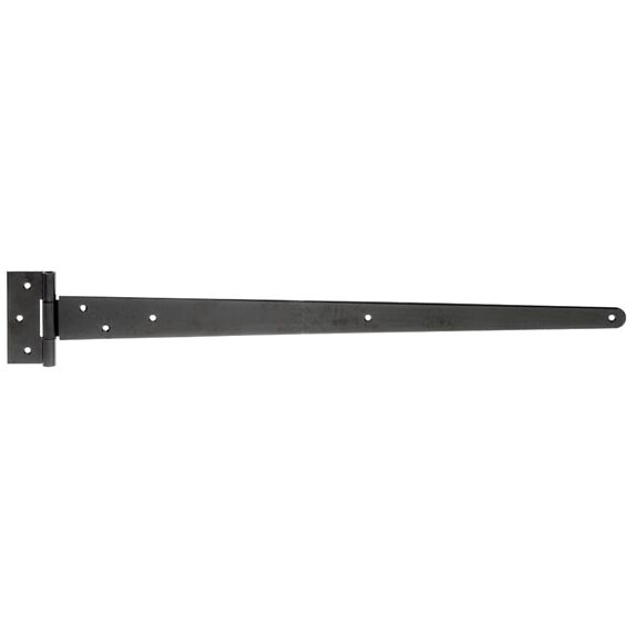 Penture anglaise + trous de vis fraisés Ø6mm 4,8x59,6cm noir - ALBERTS