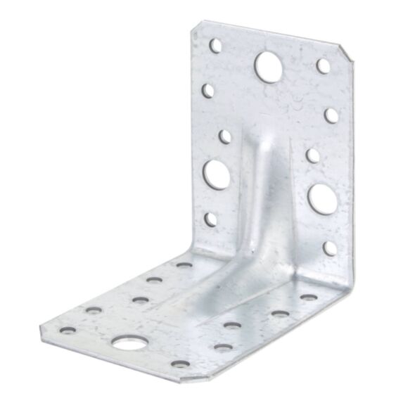 Équerre renforcée + nervure 65x90x2,5mm Ø5mm 18 trous - ALBERTS