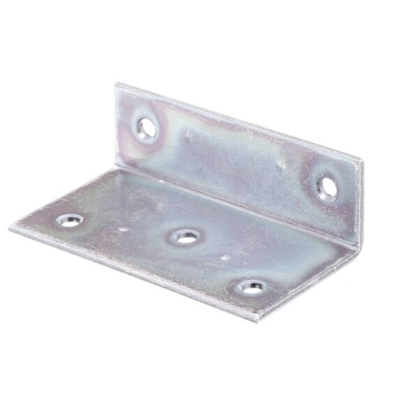 Équerre large côtés inégaux 75x25x2mm Ø4,8mm 5 trous - ALBERTS