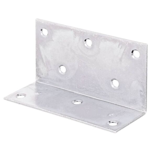 Équerre large côtés inégaux 115x40x2mm Ø6,8mm 8 trous - ALBERTS