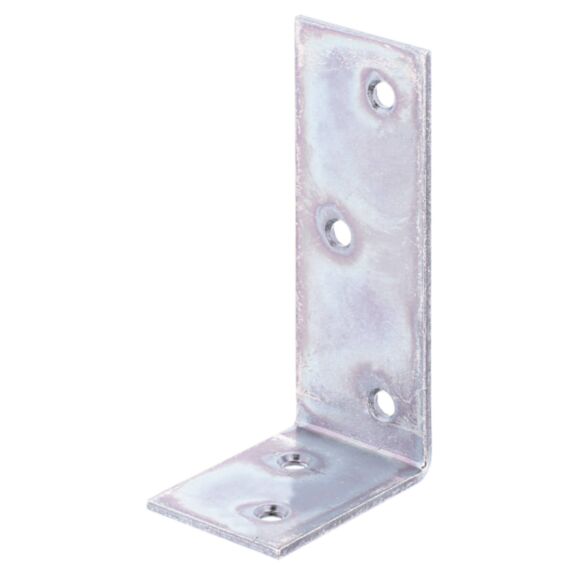 Équerre de poutre côtés inégaux 30x80x2mm Ø4,5mm 5 trous - ALBERTS