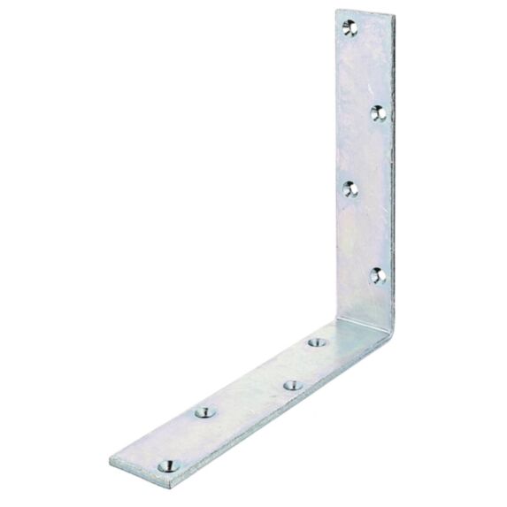Équerre de poutre côtés égaux 40x200x5mm Ø6mm 8 trous - ALBERTS