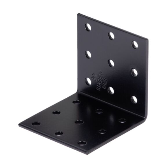 Equerre multi-trous 60x60x60mm noire - ALBERTS