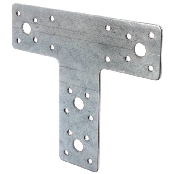 Platine d'assemblage en T 45x142x2,5mm Ø5mm 20 trous - ALBERTS