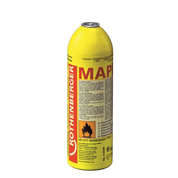 Cartouche de gaz professionnel mapp gaz 750 ml - ROTHENBERGER INDUSTRIAL