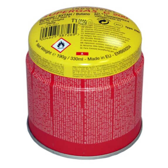 Cartouche butane universelle C200 anti-fuite 190 g - ROTHENBERGER