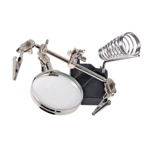3ème main support et loupe pour micro-soudure