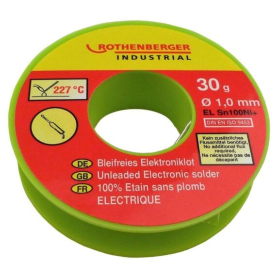 Étain électronique 1 mm ame décapante 30 g - ROTHENBERGER