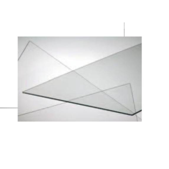 Plaque lisse transparent 50 x 100 cm +/- 4mm