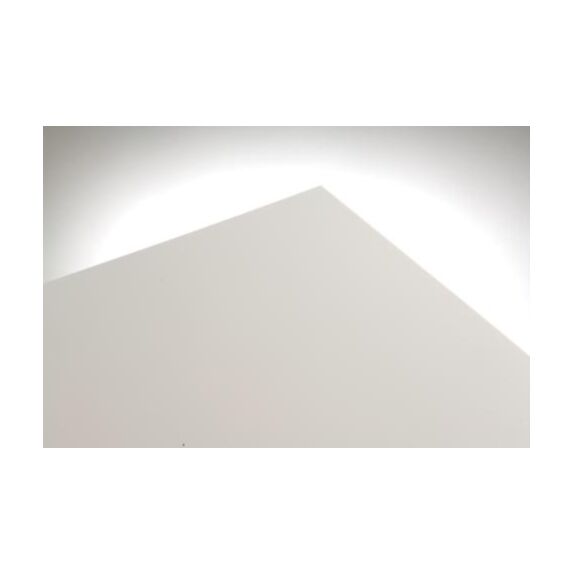 Plaque plane pvc blanche opaque 50 x 100 +/- 3mm