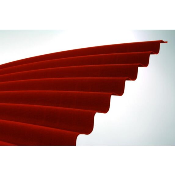 Plaque de toiture bituminée ondulée 2x0,92m Rouge - ONDULINE