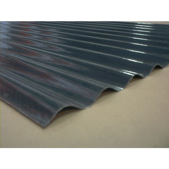 polyester ondulé noir opaque - PLASTI-BAT