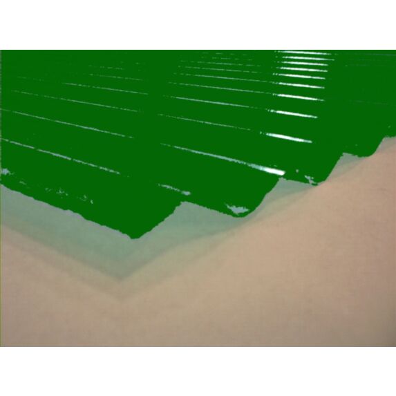 polyester ondulé vert opaque - PLASTI-BAT