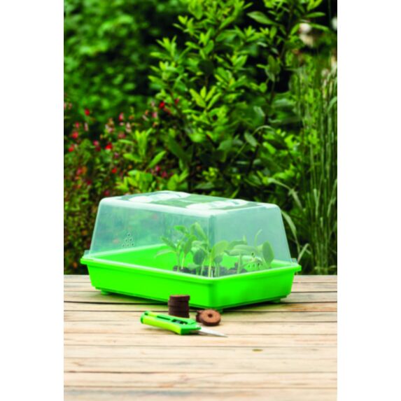 Mini-serre rigide M 38 x 24 x 19 cm avec aérateurs/couvercle - ROMBERG