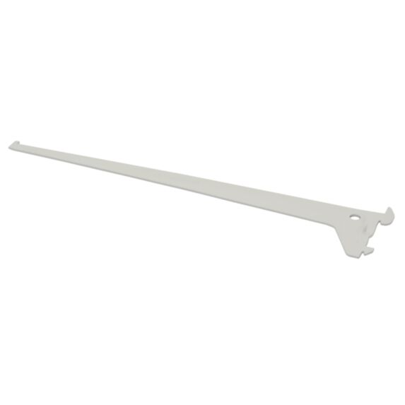 Console simple blanc en acier, prof 25cm, entraxe 50mm - DURALINE