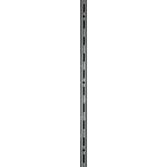 Crémaillère simple gris en acier, h200cm, entraxe 50mm - DURALINE