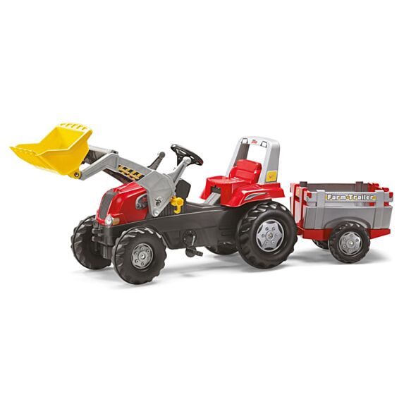 Tracteur à pédales RollyJunior RT+remorque - ROLY TOYS