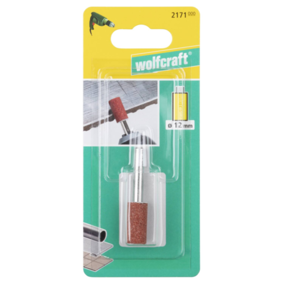 Meule abrasive sur tige Ø 12 mm - WOLFCRAFT