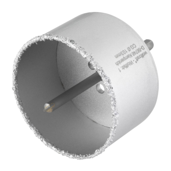 Trépans maçonnerie traversants et prêts à l'emploi ø 103mm - WOLFCRAFT