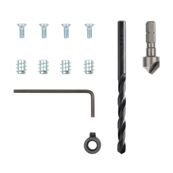 Kit réparation embase charnière invisible - WOLFCRAFT
