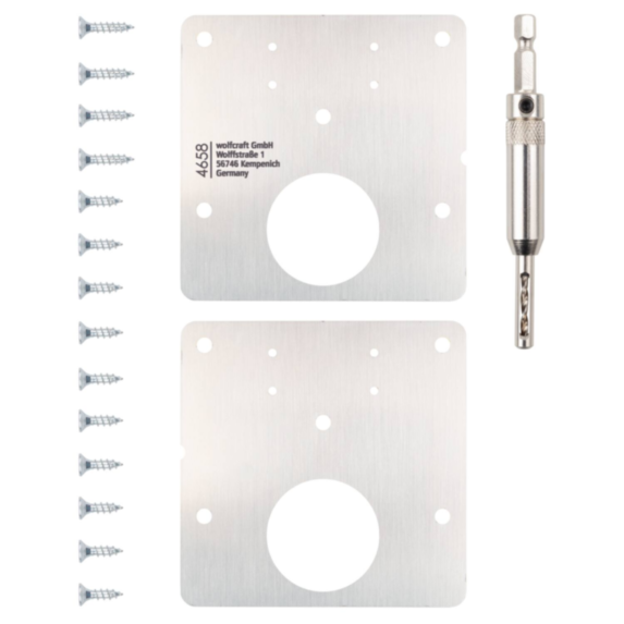 Kit réparation tête charnière invisible - WOLFCRAFT