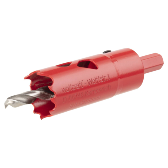 1  trépan  BIM ø 25 mm  queue 6 pans 10 mm - WOLFCRAFT 