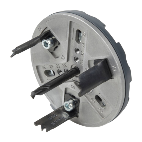 Scie cloche réglable Ø35–80mm - WOLFCRAFT
