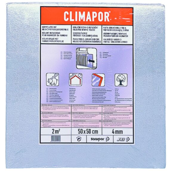 Panneau isolant contrecollé aluminium sous papier peint 0,5x0,5m 4mm - DECOSA