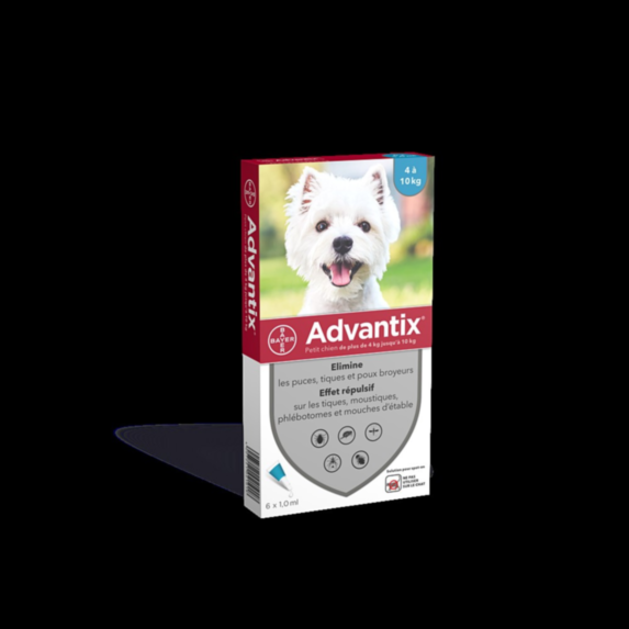 Advantix chien 1 ml (4-10) plaq/6 sol ext