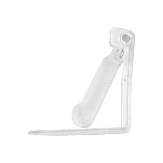 Pince nappe transparente x4