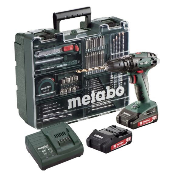 Perceuse à percussion sans fil SB 18 + 79 accessoires - METABO