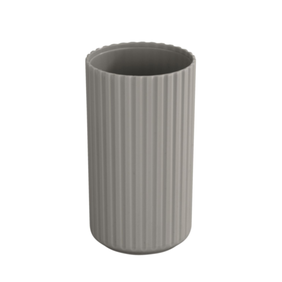 Gobelet brosse à dents Minas plastique taupe - ALLSTAR