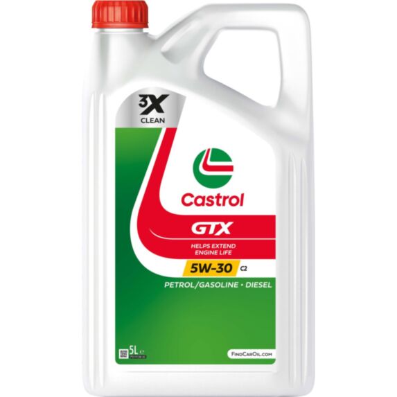Huile pour moteur automobile GTX 5W-30 C2 5L - CASTROL