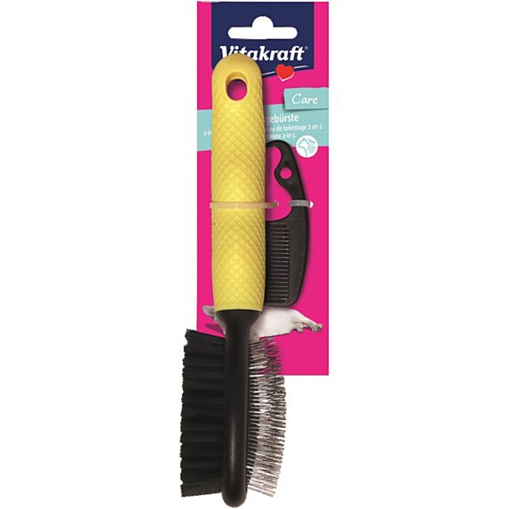 Brosse ovale double face  5x10x22cm - VITAKRAFT