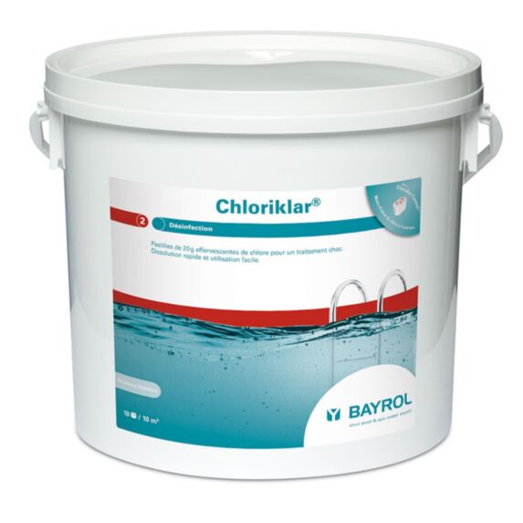 Traitement chlore rapide piscine Choriklar 5kg - BAYROL