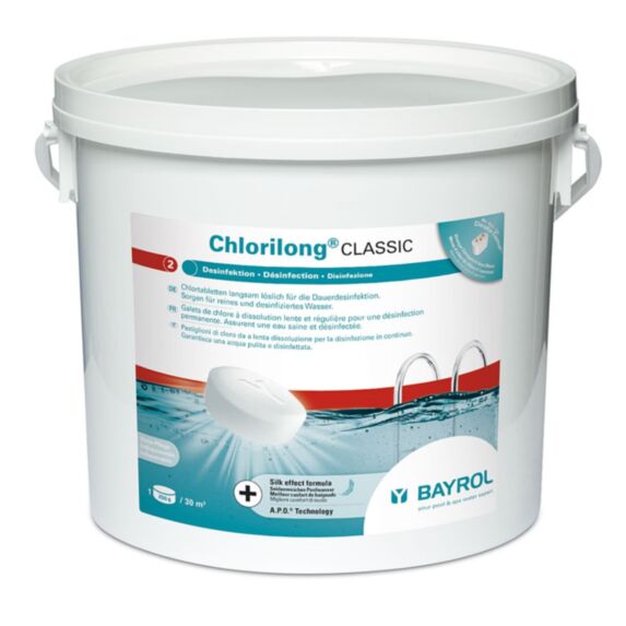 Traitement chlore piscine Chlorilong Classic 5kg - BAYROL
