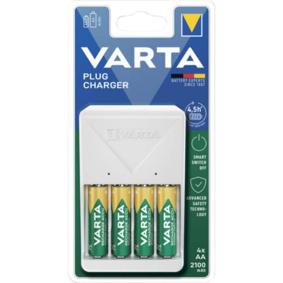 Chargeur de piles 4X AA 2100 MAH 56706 - VARTA