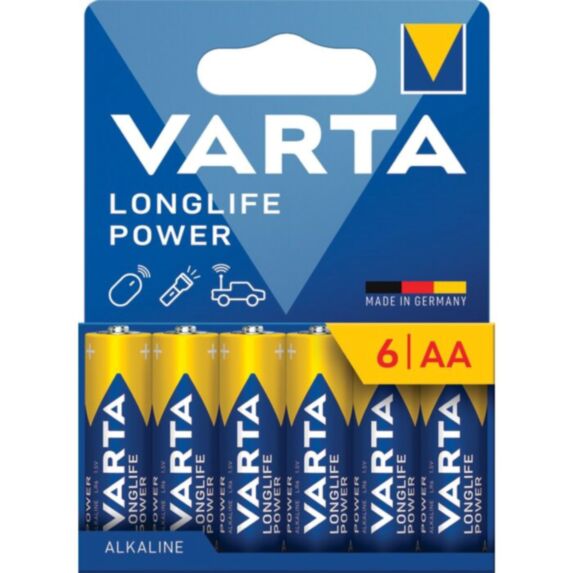 Pile AA Longlife Power x6 alcaline - VARTA