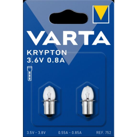 Ampoule VARTA 752 3.6v 0.75a lisse krypton