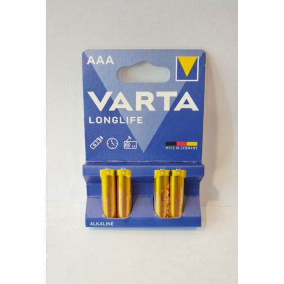 2 piles alcalines Longlife AAA LR03 -VARTA