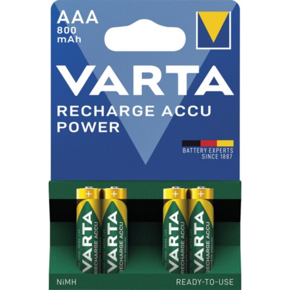 4 piles rechargeables 56703 AAA - VARTA