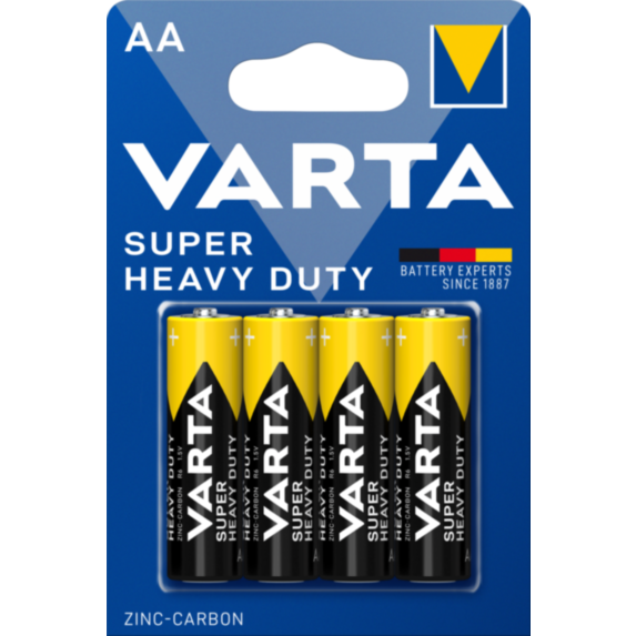4 piles saline Superlife AA - VARTA