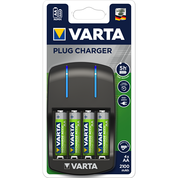 Chargeur pile 57647 AA/AAA, piles inclus - VARTA