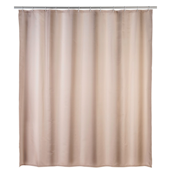 Rideau de douche 180x200 beige anti moisissure